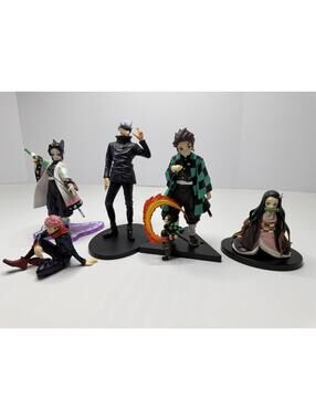 Figure Lot of 5 Demon Slayer + Noodle Stopper Figure - As Is PL